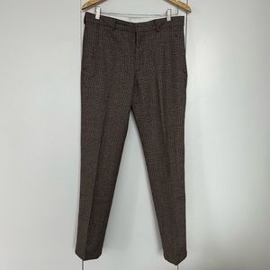 Sandro Men’s Wool Micro Houndstooth Pants, US 31 / FR 40